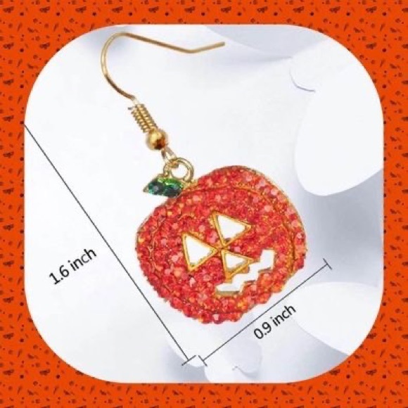 New Halloween ๐ Crystal Rhinestone Gorgeous Pumpkin Earrings
Sparkles - Picture 9 of 11